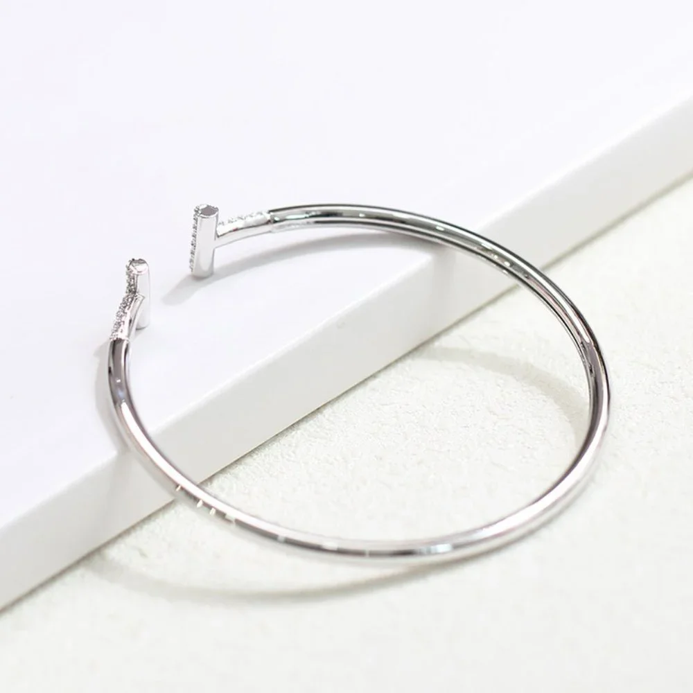 Rose Gold Beautiful Open Bracelet - Picture 8 of 12